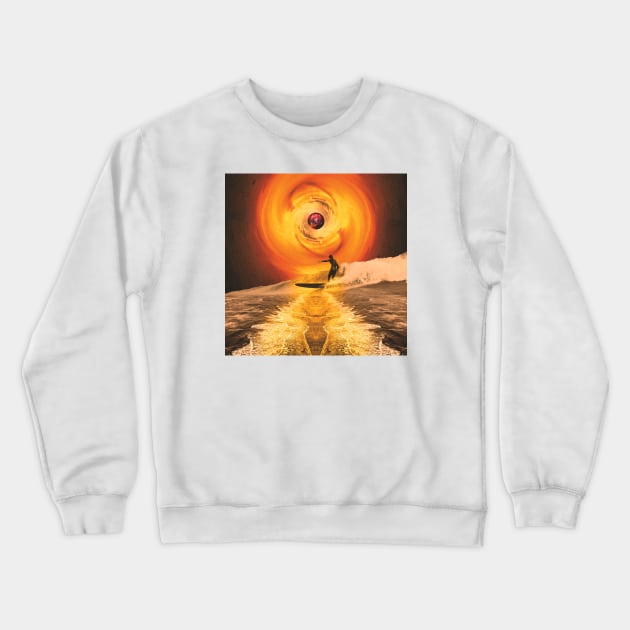 Surreal surfing Crewneck Sweatshirt by karadoc